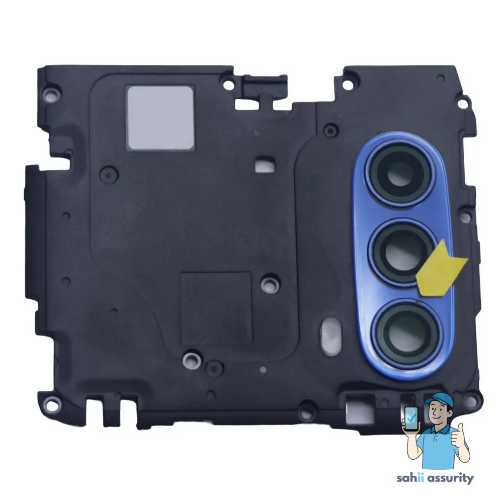 Camera Lens Glass with Frame for Motorola Moto G51 5G Blue